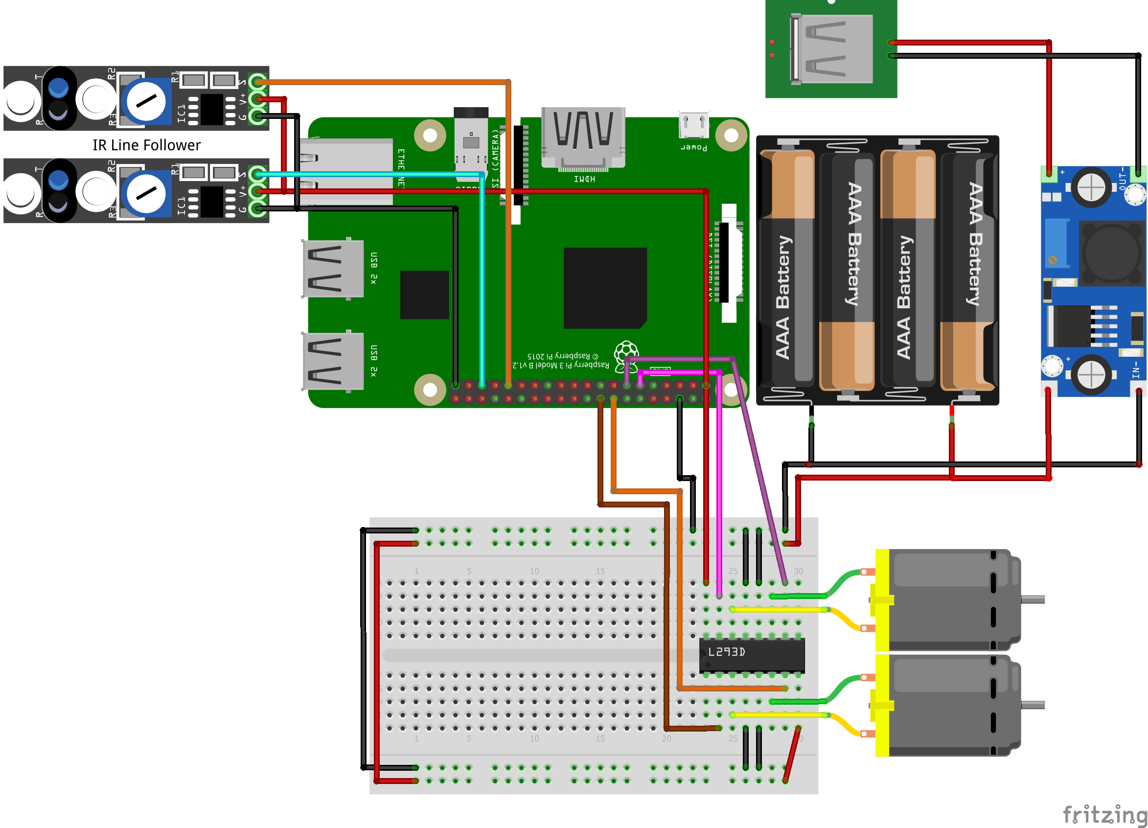 Line follower raspberry pi hot sale camera