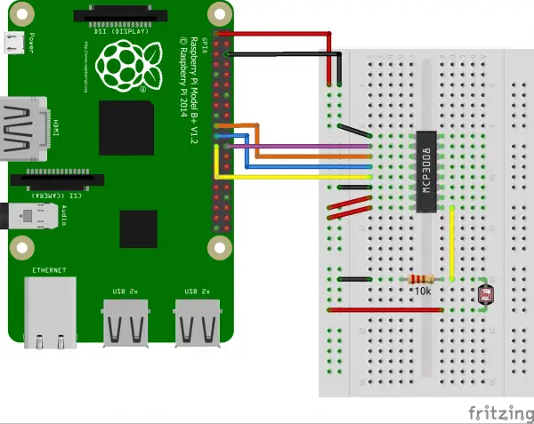 Raspberry Pi Brightness Sensor Phototransistor Plug-in Board