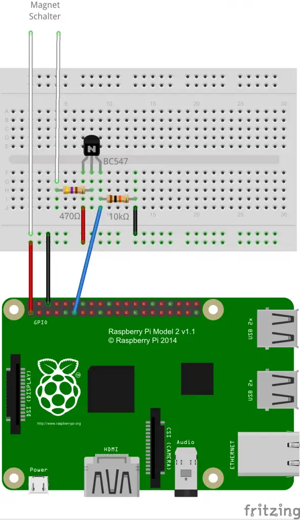 magnet contact breadboard