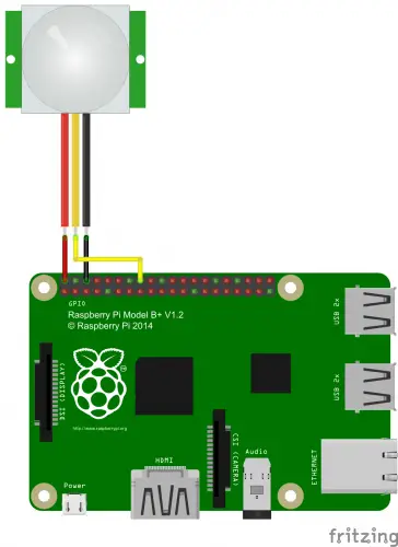 Raspberry Pi Bewegungsmelder PIR Anschluss