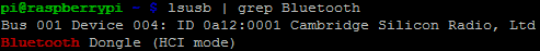 raspberry pi bluetooth console