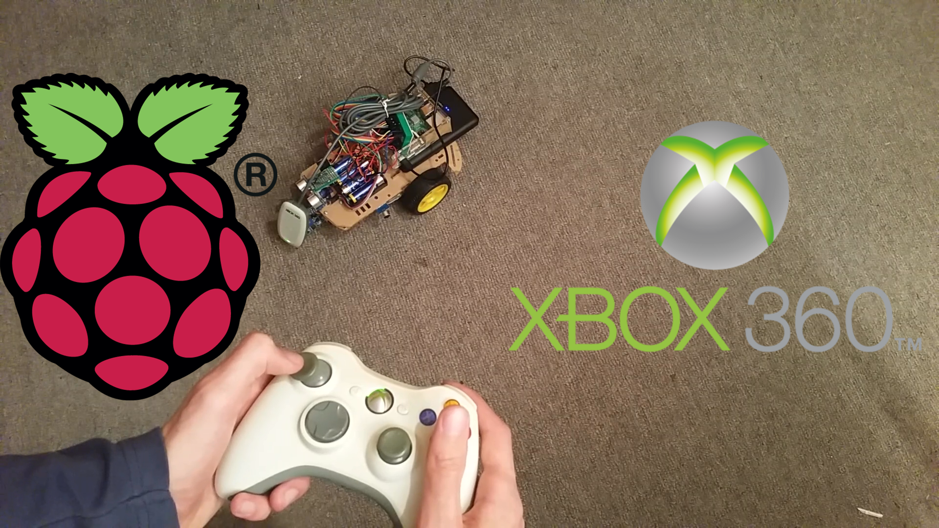 Publicatie Ik heb een contract gemaakt Lam Mit Xbox 360 Controller Raspberry Pi Roboter fernsteuern (Teil 6)