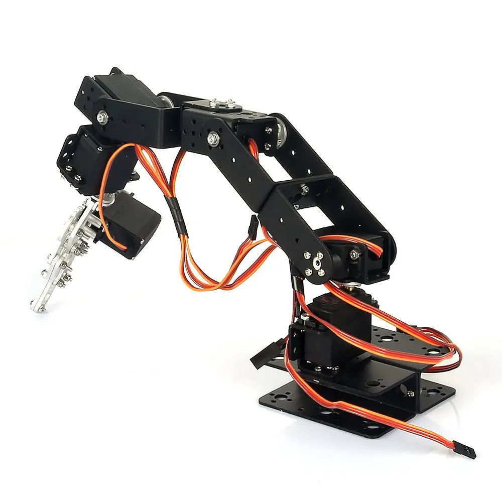 6 DOF Edelstahl 6 Achsen Roboterarm mit Servo und Controller für Arduino 