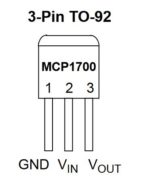 MCP1700-3302E Pinout