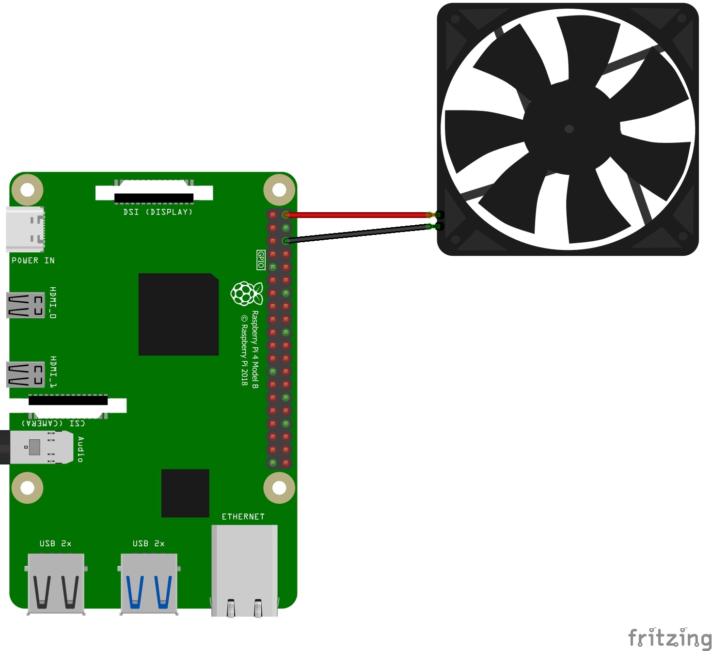 Raspberry Pi 4 Lüfter anschließen und steuern Tutorial