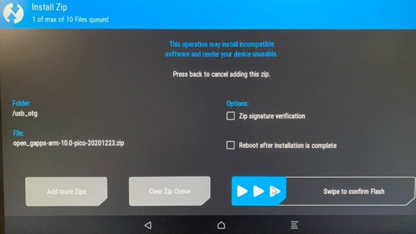 Raspberry Pi Android TV Box Setup - Select Drive