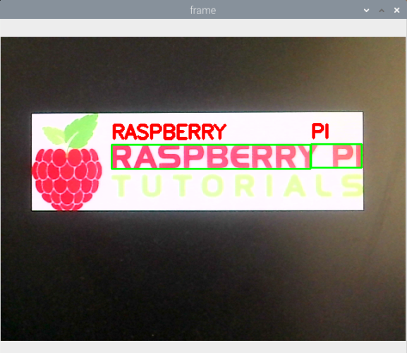 Raspberry Pi OCR - Text in Logo