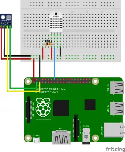 Raspberry Pi Weather Station OpenHAB Breadboard