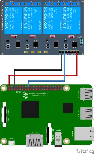Relais über OpenHAB am Raspberry Pi steuern (Rollladen, Licht) Steckplatine mit Transistor