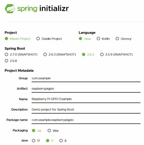 Spring Boot Inititializer - Maven Project